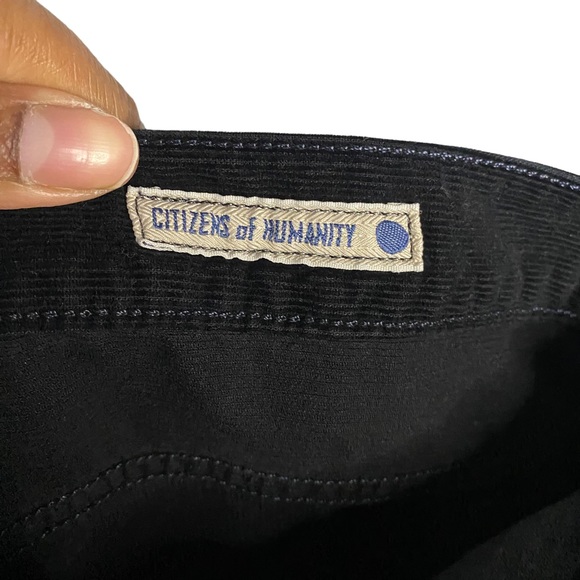 Citizens of Humanity Men's Black SID Straight Leg Corduroy Pants - Picture 6 of 11